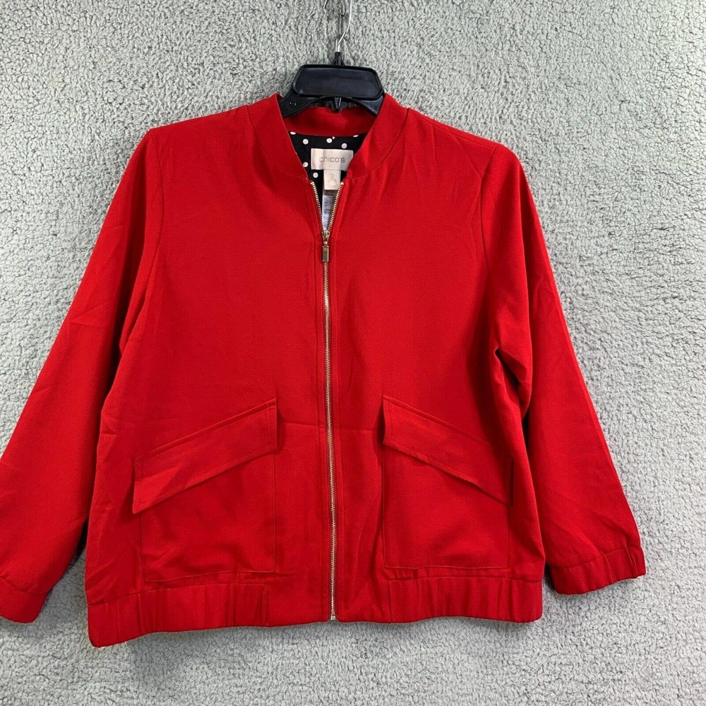 Chico's Red Blazer Jacket